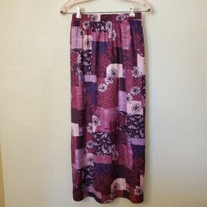 S Vintage Y2k Purple Double Split Purple Skirt